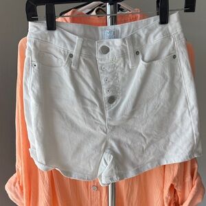 Time and Tru Women's High Waist White Shorts